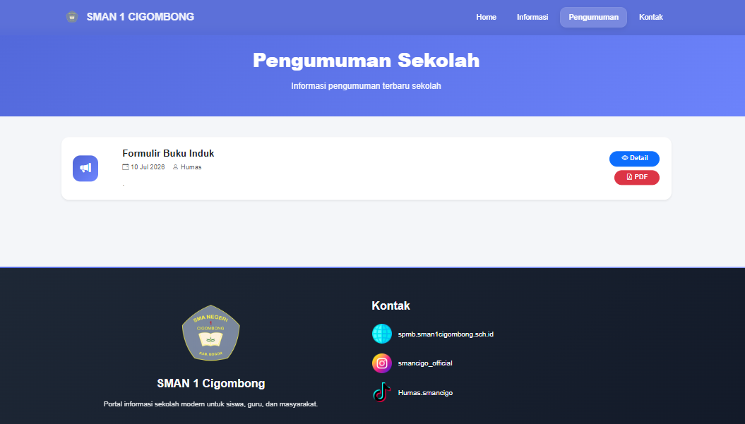 Screenshot aplikasi